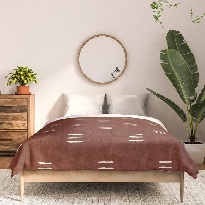 triple dash - rust Comforter Gallery Image 3