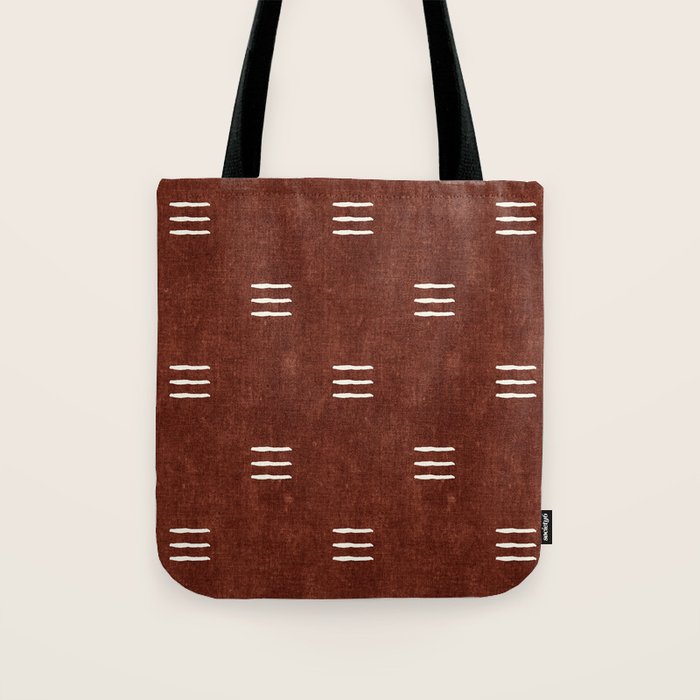 triple dash - rust Tote Bag Gallery Image 1