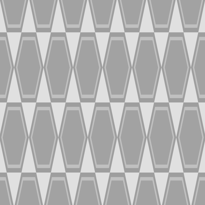 Gray Mid Century Modern Geometric Hexad Pattern Coffee Mug Gallery Image 2