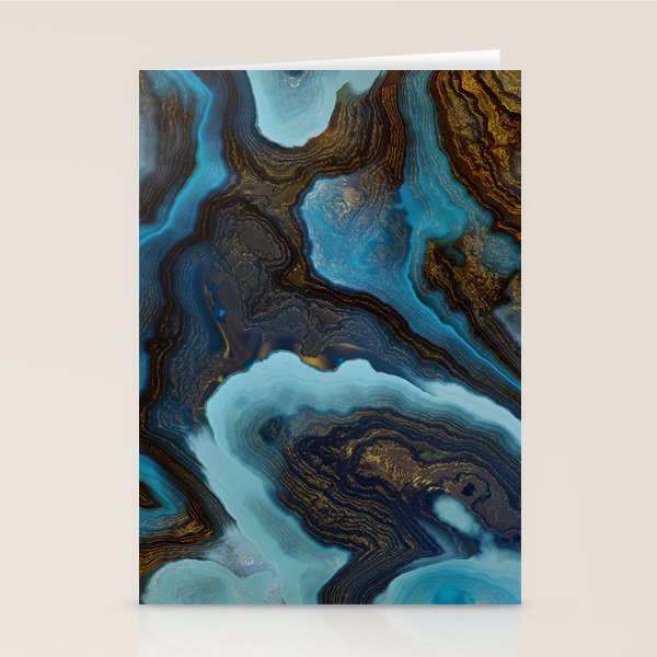 Blue Agate Stationery Card Gallery Image 2