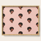 Groovy Girl Pattern Serving Tray Gallery Image 1