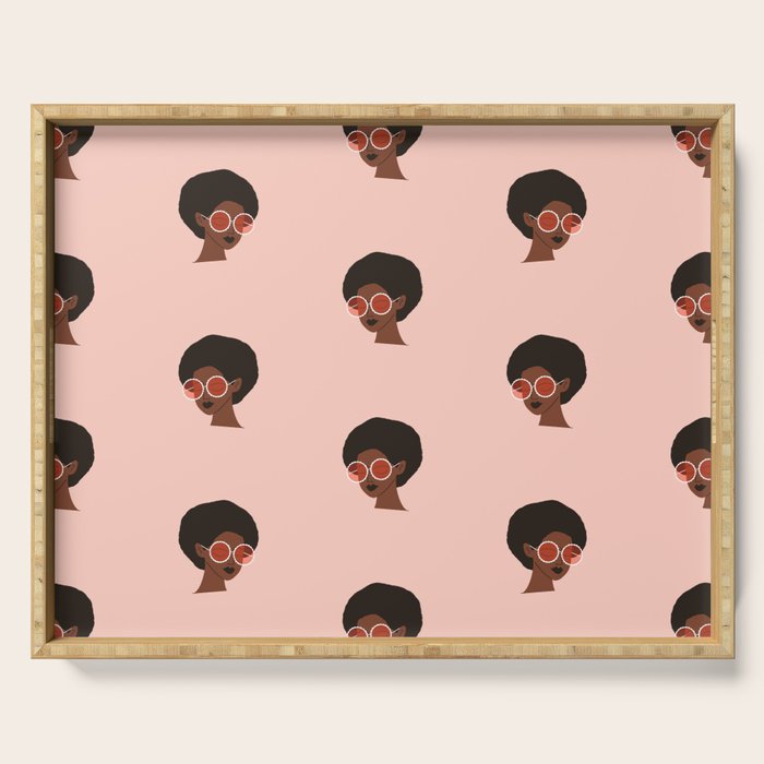 Groovy Girl Pattern Serving Tray Gallery Image 1