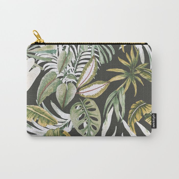Dark watercolor jungle 1 Carry All Pouch Gallery Image 1