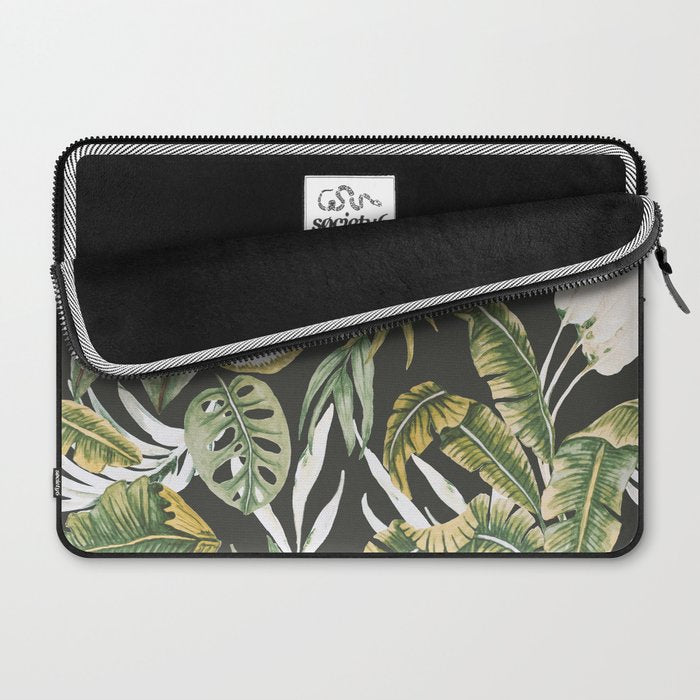 Dark watercolor jungle 1 Laptop Sleeve Gallery Image 2