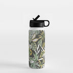Dark watercolor jungle 1 Water Bottle Gallery Image 1
