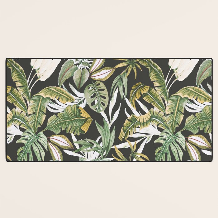 Dark watercolor jungle 1 Desk Mat Gallery Image 3