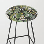 Dark watercolor jungle 1 Stool Gallery Image 2