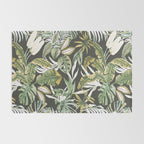 Dark watercolor jungle 1 Rug Gallery Image 2