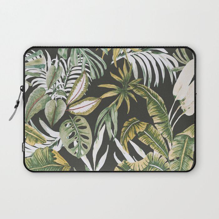 Dark watercolor jungle 1 Laptop Sleeve Gallery Image 1