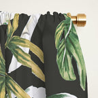 Dark watercolor jungle 1 Window Curtain Gallery Image 2