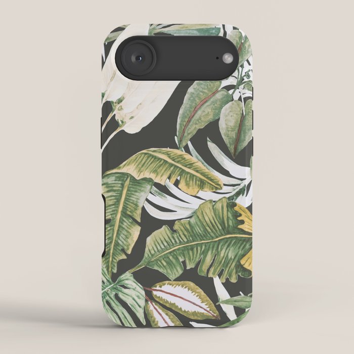 Dark watercolor jungle 1 iPhone Case Gallery Image 2