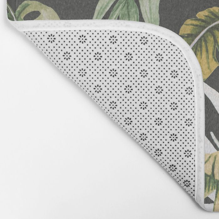 Dark watercolor jungle 1 Bath Mat Gallery Image 2