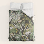 Dark watercolor jungle 1 Duvet Cover Gallery Image 6