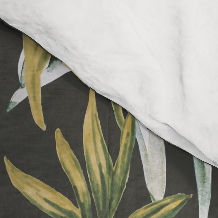 Dark watercolor jungle 1 Comforter Gallery Image 4