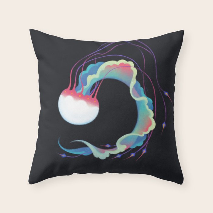 Jellyfish 3 Throw Pillow Gallery Image 6