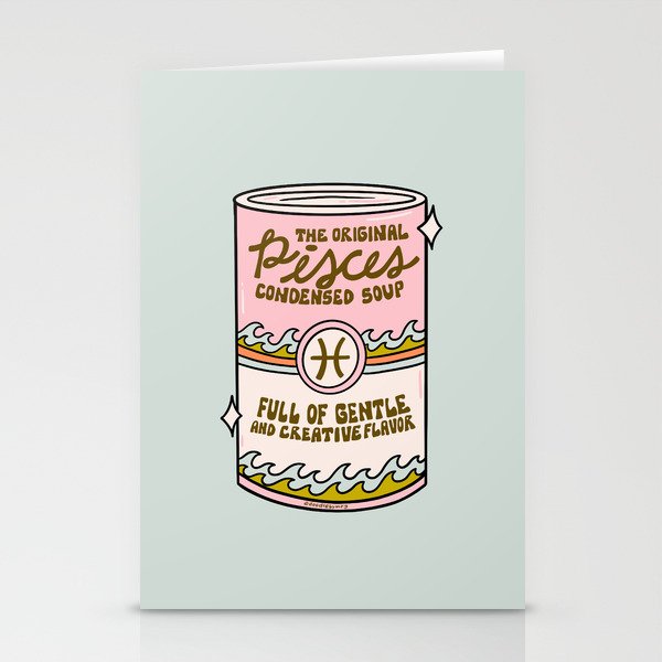 Pisces Soup Stationery Card Gallery Image 2