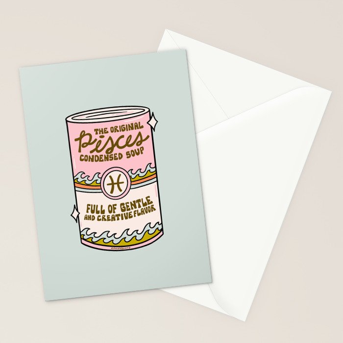 Pisces Soup Stationery Card Gallery Image 2