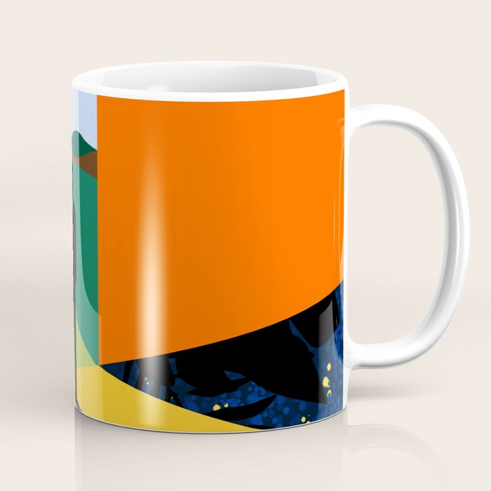 The Path Ahead, Abstract Concept Positivity Growth Mindset People, Eclectic Inspire Bohemian Contemporary Modern Pop Art Coffee Mug Gallery Image 1