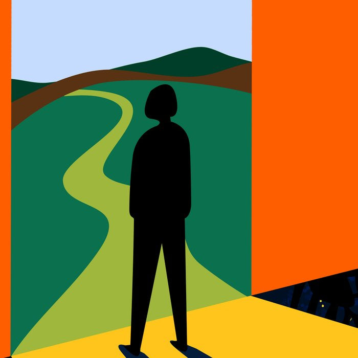 The Path Ahead, Abstract Concept Positivity Growth Mindset People, Eclectic Inspire Bohemian Contemporary Modern Pop Art Coffee Mug Gallery Image 2