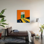 The Path Ahead, Abstract Concept Positivity Growth Mindset People, Eclectic Inspire Bohemian Contemporary Modern Pop Art Wood Wall Art Gallery Image 2