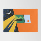 The Path Ahead, Abstract Concept Positivity Growth Mindset People, Eclectic Inspire Bohemian Contemporary Modern Pop Art Rug Gallery Image 2
