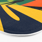 The Path Ahead, Abstract Concept Positivity Growth Mindset People, Eclectic Inspire Bohemian Contemporary Modern Pop Art Bath Mat Gallery Image 3