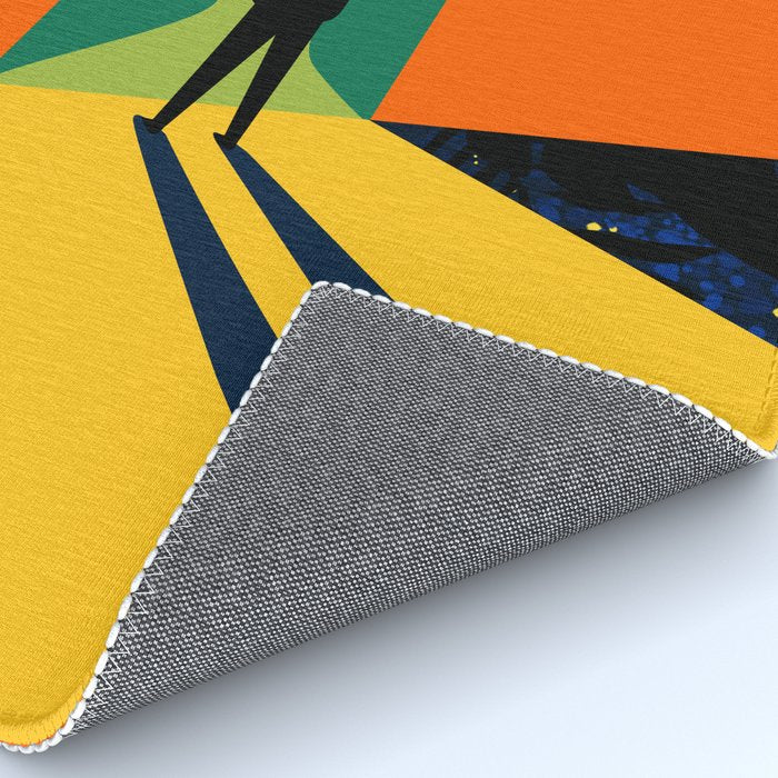 The Path Ahead, Abstract Concept Positivity Growth Mindset People, Eclectic Inspire Bohemian Contemporary Modern Pop Art Rug Gallery Image 4