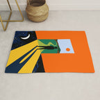 The Path Ahead, Abstract Concept Positivity Growth Mindset People, Eclectic Inspire Bohemian Contemporary Modern Pop Art Rug Gallery Image 1