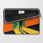The Path Ahead, Abstract Concept Positivity Growth Mindset People, Eclectic Inspire Bohemian Contemporary Modern Pop Art Laptop Sleeve Gallery Image 2