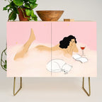 Clouds, Wine and Cat Credenza Gallery Image 1