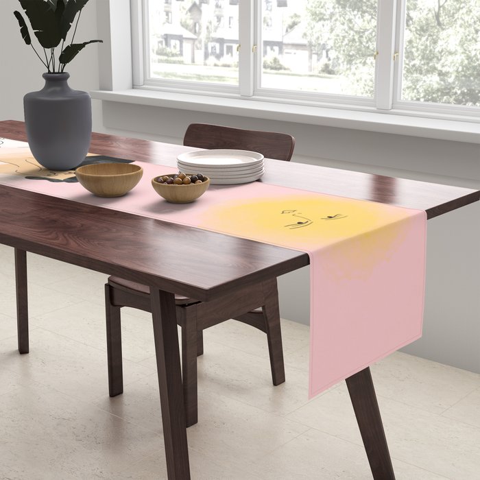 Clouds, Wine and Cat Table Runner Gallery Image 2