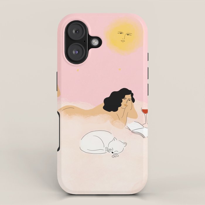 Clouds, Wine and Cat iPhone Case Gallery Image 1