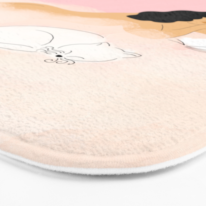 Clouds, Wine and Cat Bath Mat Gallery Image 3
