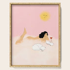 Clouds, Wine and Cat Serving Tray Gallery Image 1