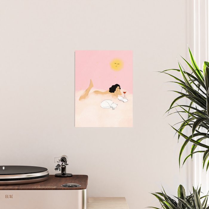 Clouds, Wine and Cat Poster Gallery Image 2