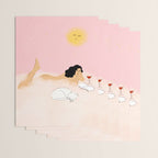 Clouds, Wine and Cat Wrapping Paper Gallery Image 3