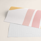 Abstract Shapes 37 in Mustard Yellow and Pale Pink Wrapping Paper Gallery Image 2
