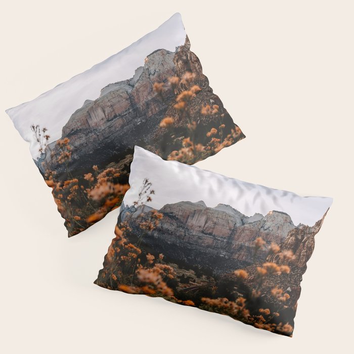 Zion Canyon through the Flora Pillow Sham Gallery Image 1