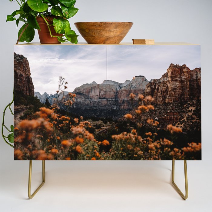 Zion Canyon through the Flora Credenza Gallery Image 1