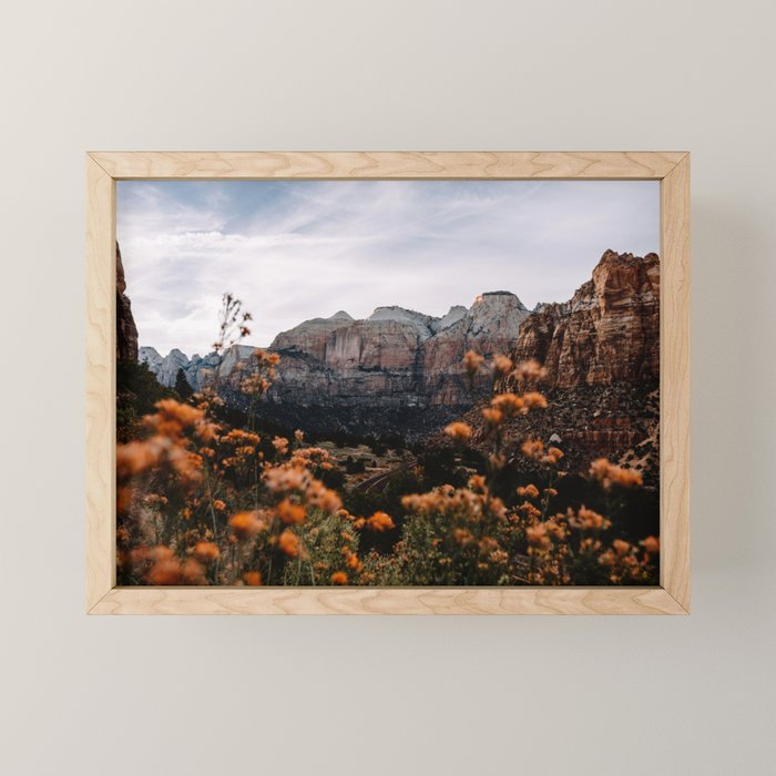 Zion Canyon through the Flora Mini Art Print Gallery Image 1