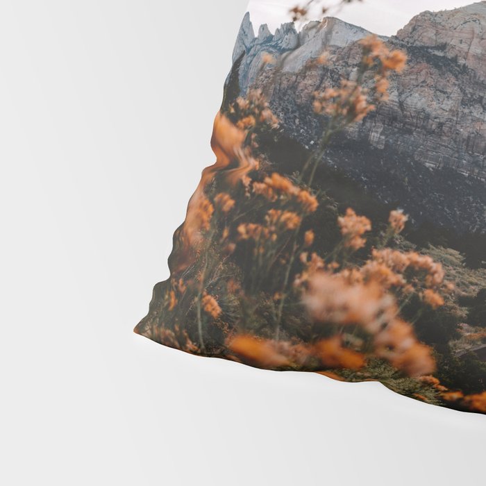 Zion Canyon through the Flora Pillow Sham Gallery Image 4