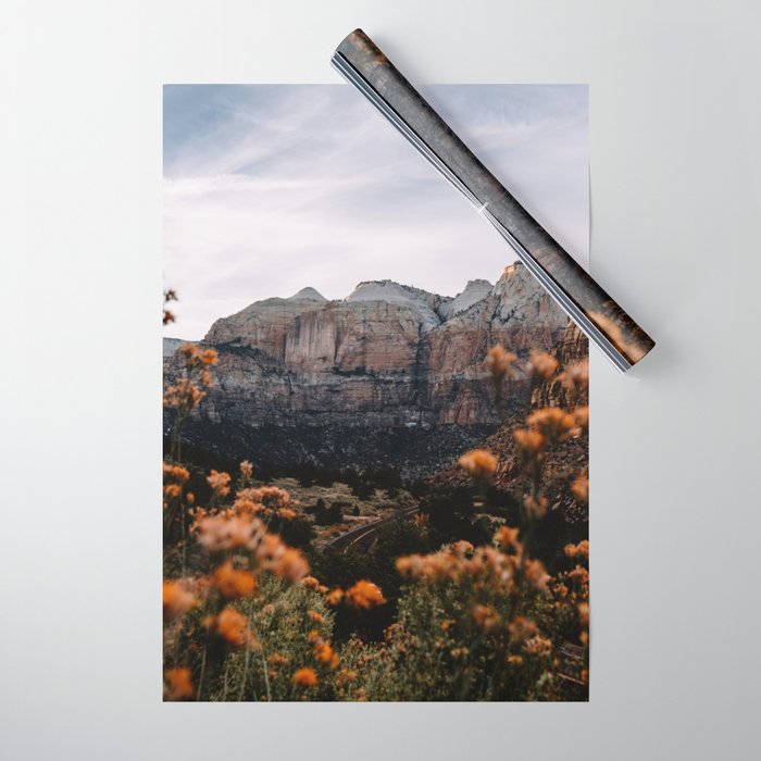 Zion Canyon through the Flora Wrapping Paper Gallery Image 1