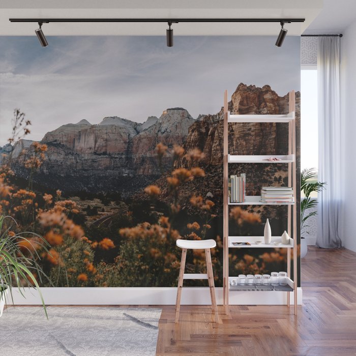 Zion Canyon through the Flora Wall Mural Gallery Image 1