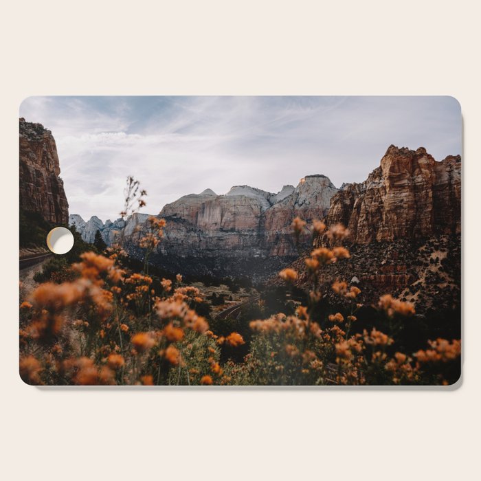 Zion Canyon through the Flora Cutting Board Gallery Image 1