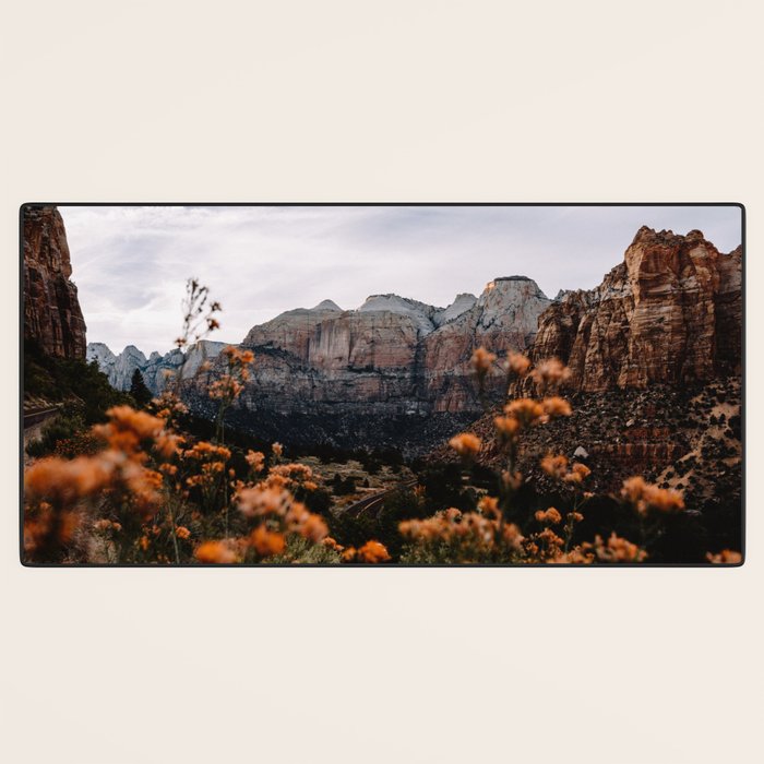 Zion Canyon through the Flora Desk Mat Gallery Image 3