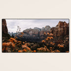 Zion Canyon through the Flora Desk Mat Gallery Image 3