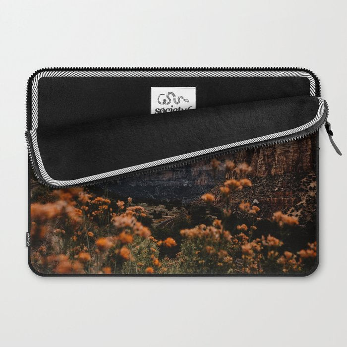 Zion Canyon through the Flora Laptop Sleeve Gallery Image 2