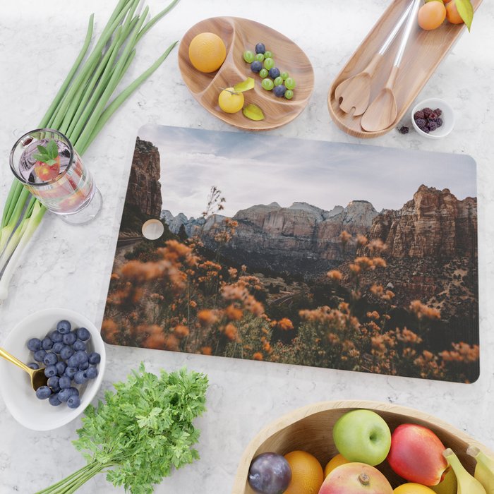 Zion Canyon through the Flora Cutting Board Gallery Image 2
