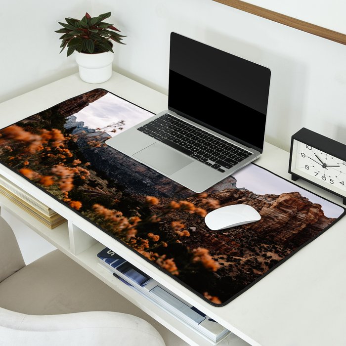 Zion Canyon through the Flora Desk Mat Gallery Image 2