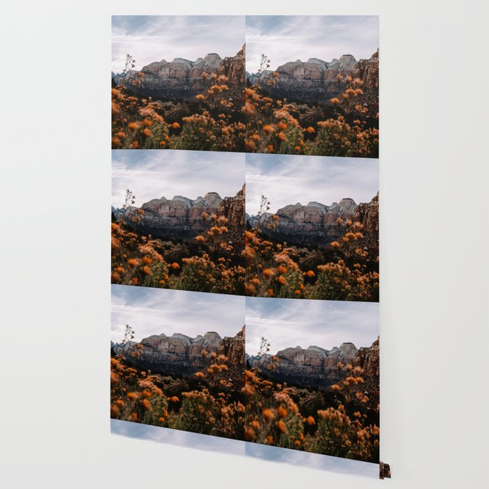 Zion Canyon through the Flora Wallpaper Gallery Image 2